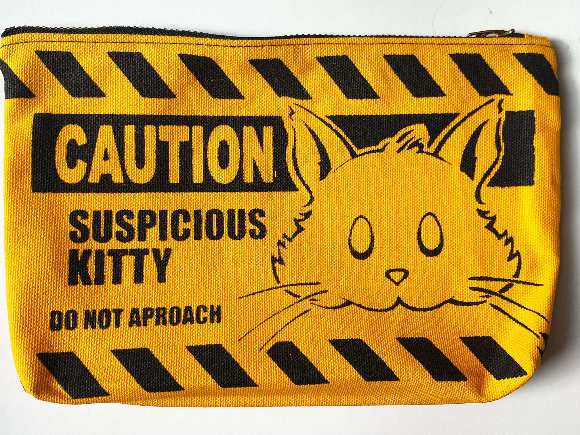 Suspicious Kitty Pencil Bag