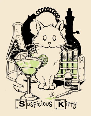 Suspicious Kitty Chemistry T-Shirt